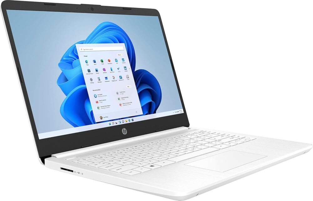 HP 14" Ultral Light Laptop for Students and Business, Intel Quad-Core, 8GB RAM, 192GB Storage(64GB eMMC+128GB Ghost Manta SD Card), 1 Year Office 365, USB C, Win 11 S - Image 4