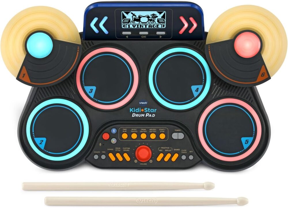 VTech Kidi Star Drum Pad, Black - Image 3