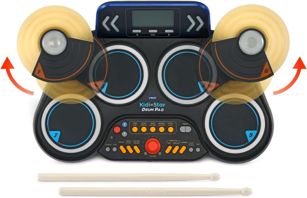 VTech Kidi Star Drum Pad, Black - Image 4
