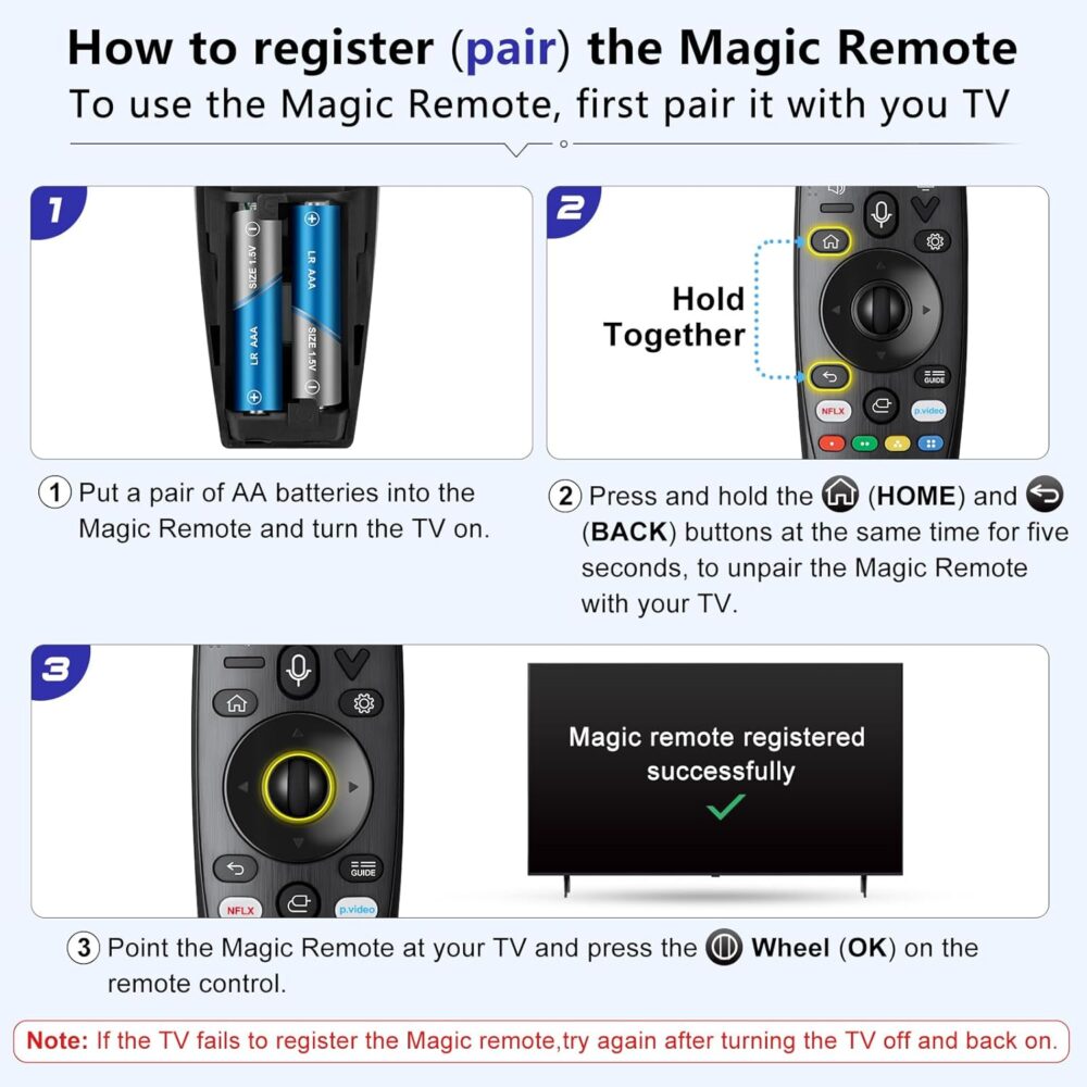 Voice-Magic-for-LG-TV-Remote-Control-Replacement Compatible with LG Smart OLED Thinq Webos TVs for AKB75855501 AN-MR24gn MR23gn MR22gn MR21ga MR20ga - Image 7
