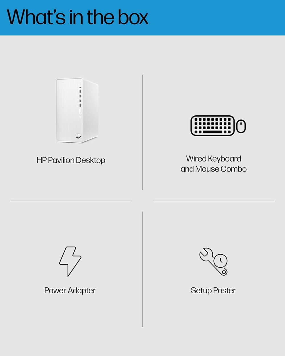 HP Pavilion Desktop PC, 12th Gen Intel Core i7-12700, 12 GB SDRAM, 512 GB SSD, Windows 11 Home, Wi-Fi 6 & Bluetooth, 9 USB Ports, Wired Keyboard & Mouse Combo, Pre-Built PC Tower (TP01-3070, 2022) - Image 9