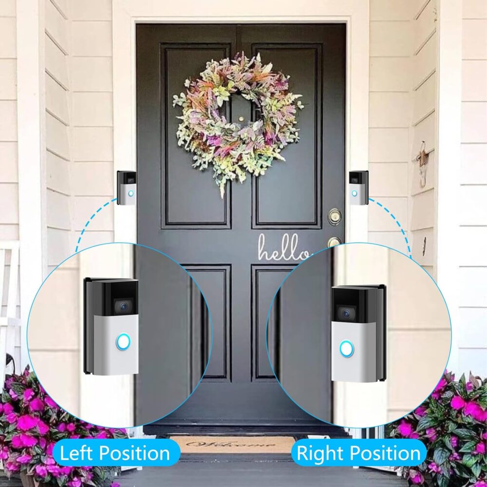 Adjustable 30 to 55 Degree Doorbell Angle Mount Compatible with Video Doorbell 1/2/3/4/(2020 Release)/Battery Doorbell Plus/Pro, Doorbell Camera Door Mount Wedge Kit for House - Image 7