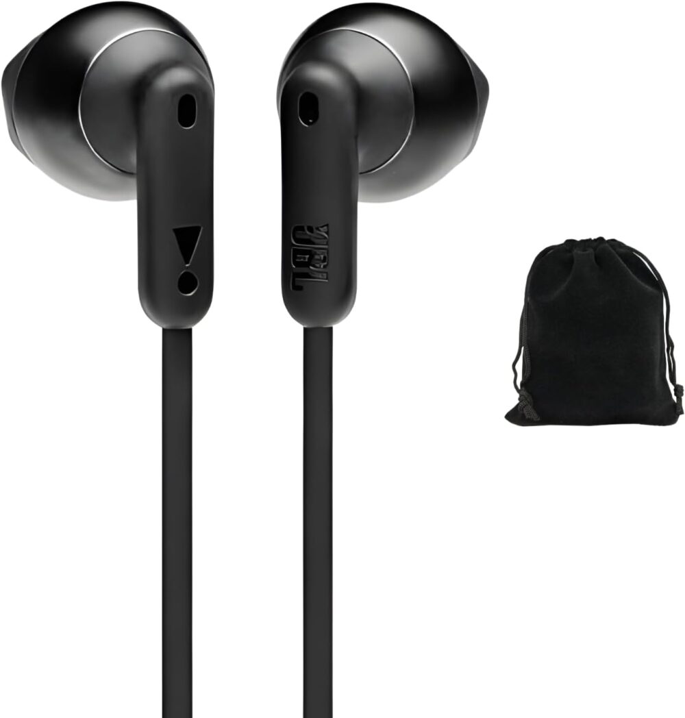 JBL Tune 215BT Wireless Earbud Headphones - Bluetooth 5.0, 16-Hour Battery Life, Pure Bass Sound, Multi-Point Connection, Voice Assistant Support, Tangle-Free, Comfort-Fit Earbuds, Includes Pouch - Image 4