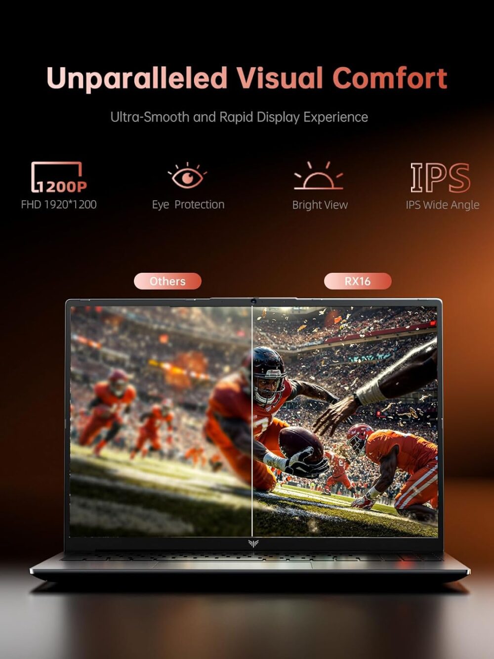 2025 Laptop, Laptop with AMD Ryzen 7 6800H (8C/16T, Up to 4.7GHz), 16GB DDR5 512GB NVMe SSD Laptop Computer, 16-inch FHD Display, WiFi 6, Backlit KB - Image 7
