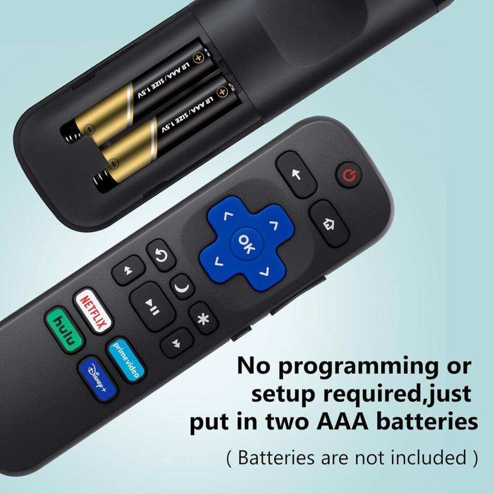 (Pack of 2) Replacement Remote Control Compatible for Roku TV,for TCL Roku/for Hisense Roku/for Onn Roku(Not for Roku Stick,Box and Players) - Image 7