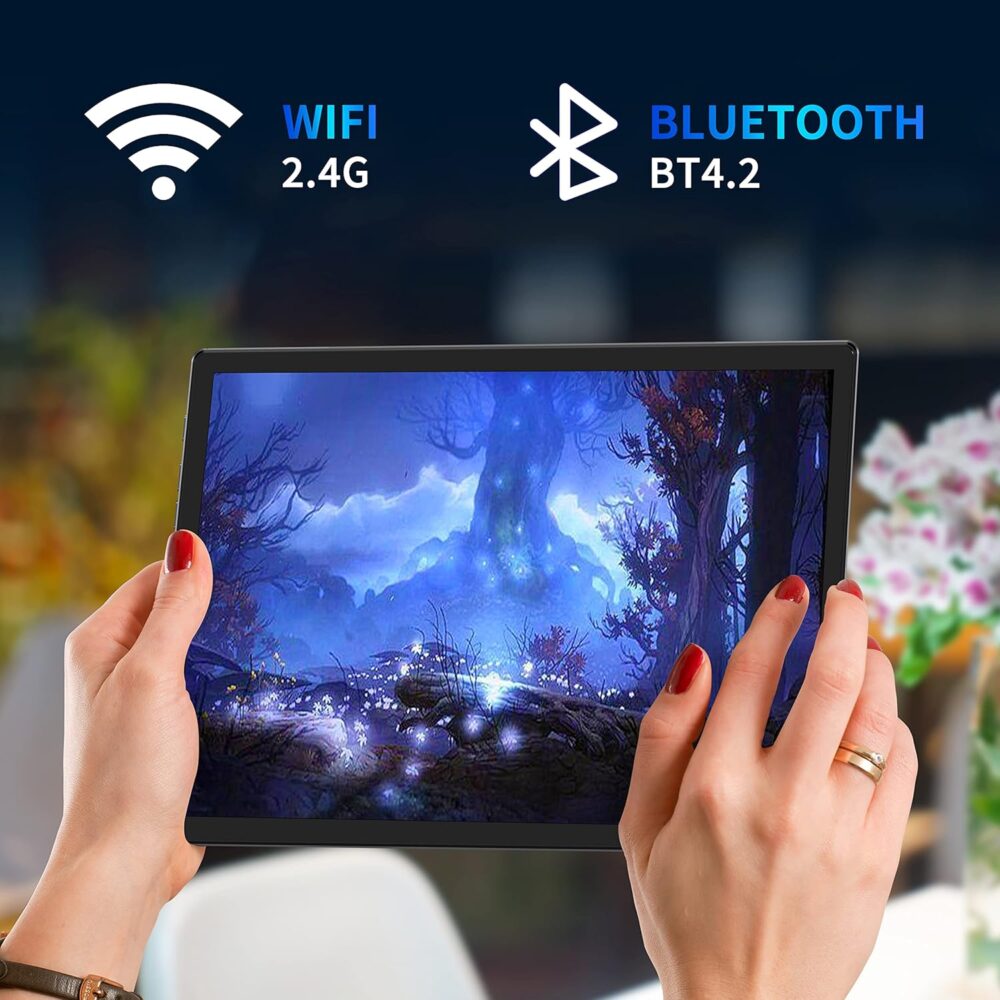 BYYBUO A10_L 10.1-inch Tablet | 6GB RAM + 64GB ROM | Android 14 OS | Quad-Core Processor | 5000mAh Battery | 1280x800 IPS HD Touchscreen | 5MP+8MP Camera | Bluetooth | WiFi | Grey - Image 8