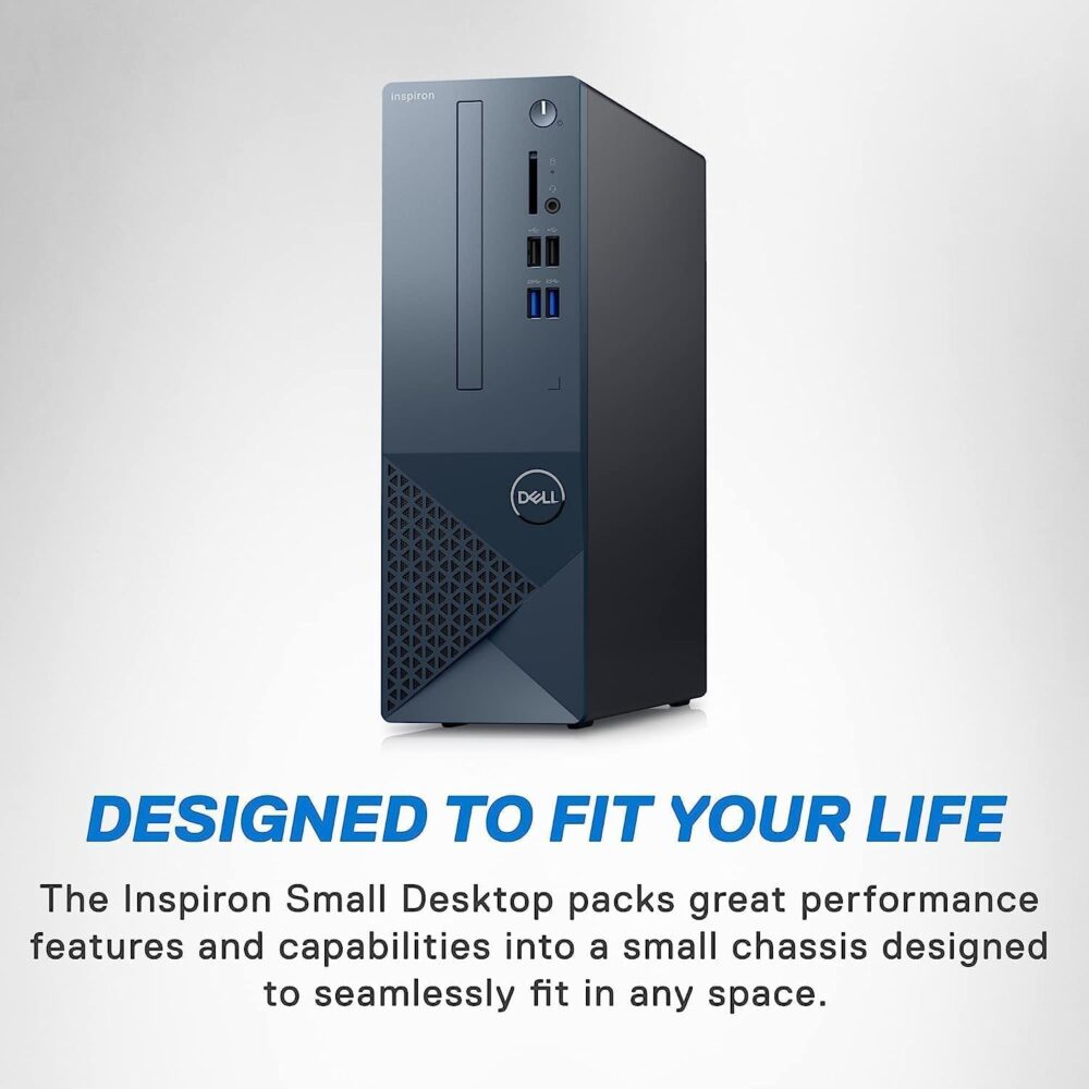 DELL Inspiron 3020S Small Desktop, Intel i5-13400, 16GB DDR4 RAM,512GB SSD, Intel UHD 730 Graphics, Win 11 Pro, Bluetooth, WiFi, Mist Blue - Image 4