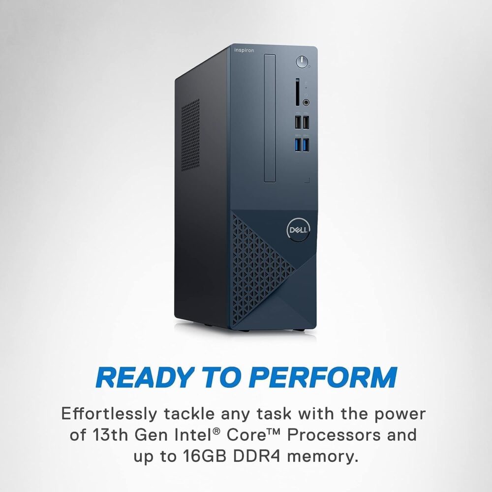 DELL Inspiron 3020S Small Desktop, Intel i5-13400, 16GB DDR4 RAM,512GB SSD, Intel UHD 730 Graphics, Win 11 Pro, Bluetooth, WiFi, Mist Blue - Image 5