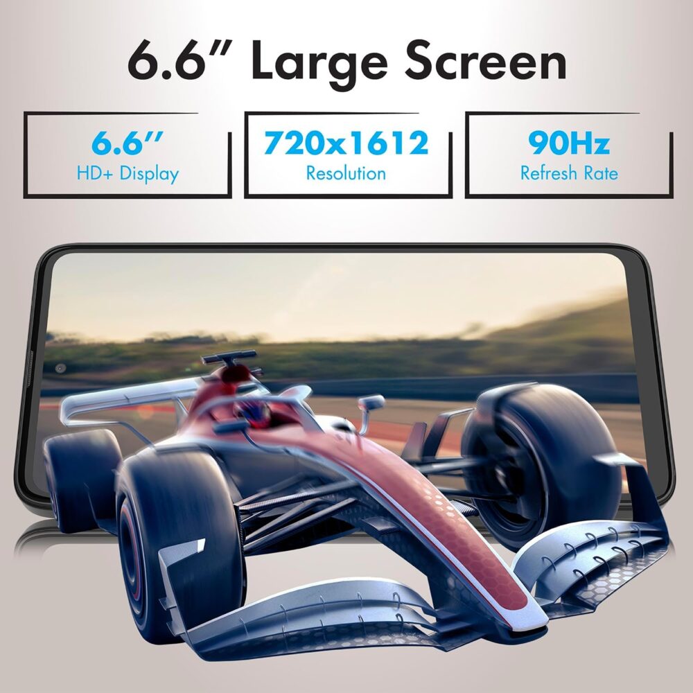 NUU N10 Basic Cell Phone for T-Mobile, Mint, Metro, Qlink, Tello and More 4GB/128GB, Perfect for Teenagers, Dual SIM 4G, Octa-Core 6.6" 90Hz HD+, Unlocked Phones Android Phone 14, US Warranty (White) - Image 8