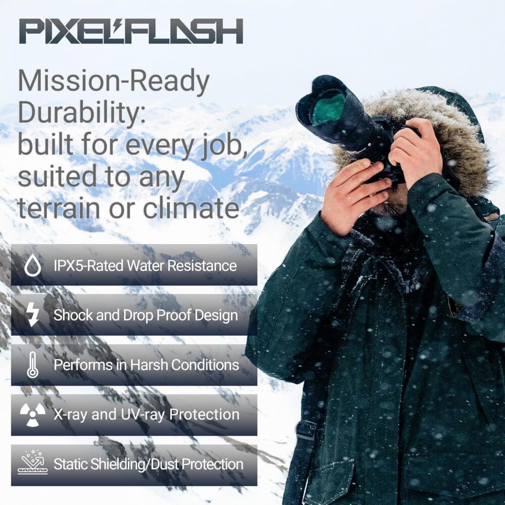 PixelFlash 1.6 TB CFexpress Type B 4.0 Titanium, 3950/3650 MB/s VPG1500, CF Express Memory Card for Photographers & Videographers, Lab Tested, 12K Video 1600 GB Cinematic Series 2025 Model - Image 6