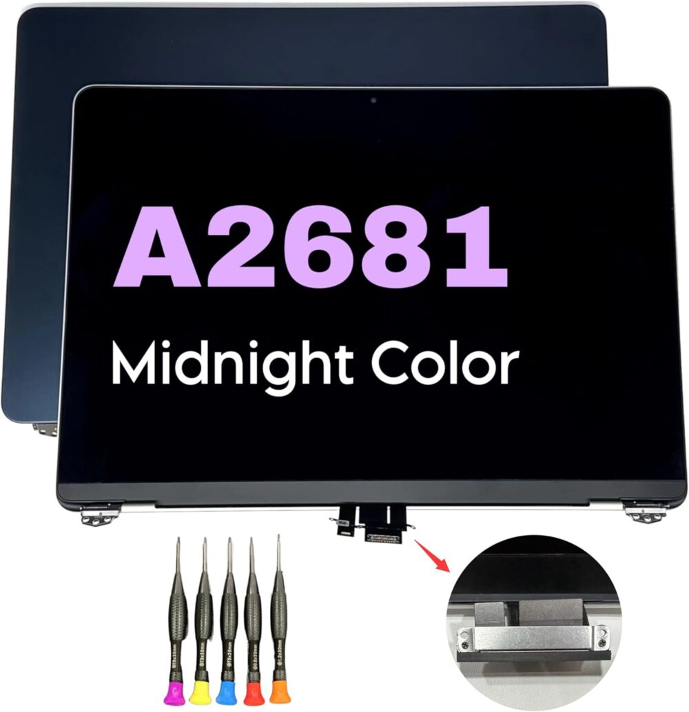 2022 Original New 13" A2681 LCD Screen for MacBook Air M2 EMC 4074 A2681 LCD Screen Replacement (Midnight) - Image 2