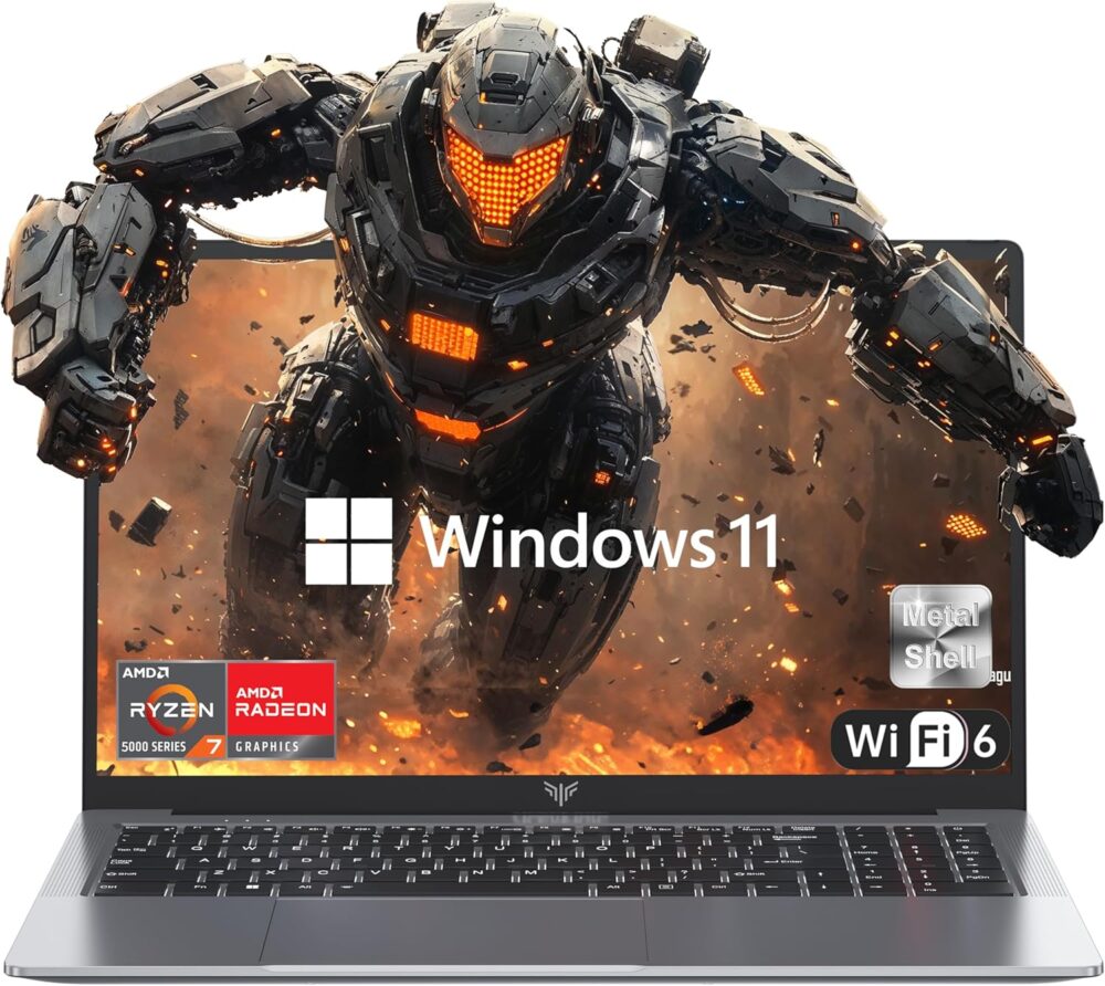 2025 Laptop, Laptop with AMD Ryzen 7 5000 Series (8C/16T, Up to 4.3GHz), 16GB RAM 512GB NVMe SSD Laptop Computer, Radeon RX Vega 8 Graphics, 16.1-inch FHD Display, WiFi 6, Backlit KB - Image 2