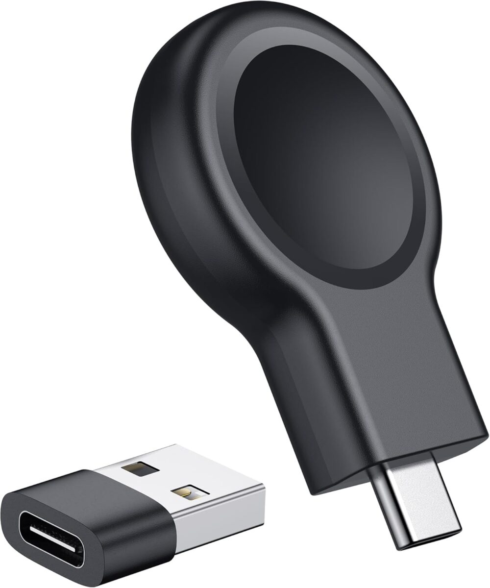 2025 Upgrade for Apple Watch Charger,Magnetic Portable iWatch Charger USB C&USB A Fast Wireless Charging Travel Battery Charger for iWatch Ultra2/Ultra/SE2/SE Series 10/9/8/7/6/5/4/3/2/1 - Image 2
