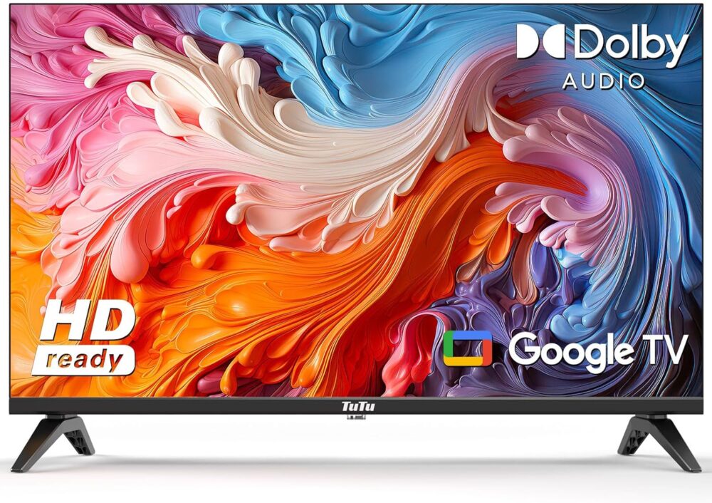 32 Inch 720P HD Smart TV with Google TV, Full HD Slim Design LED Smart TV or Monitor with HDMI, Dolby Audio, Voice Remote, Stream Live(2024 Model) - Image 2