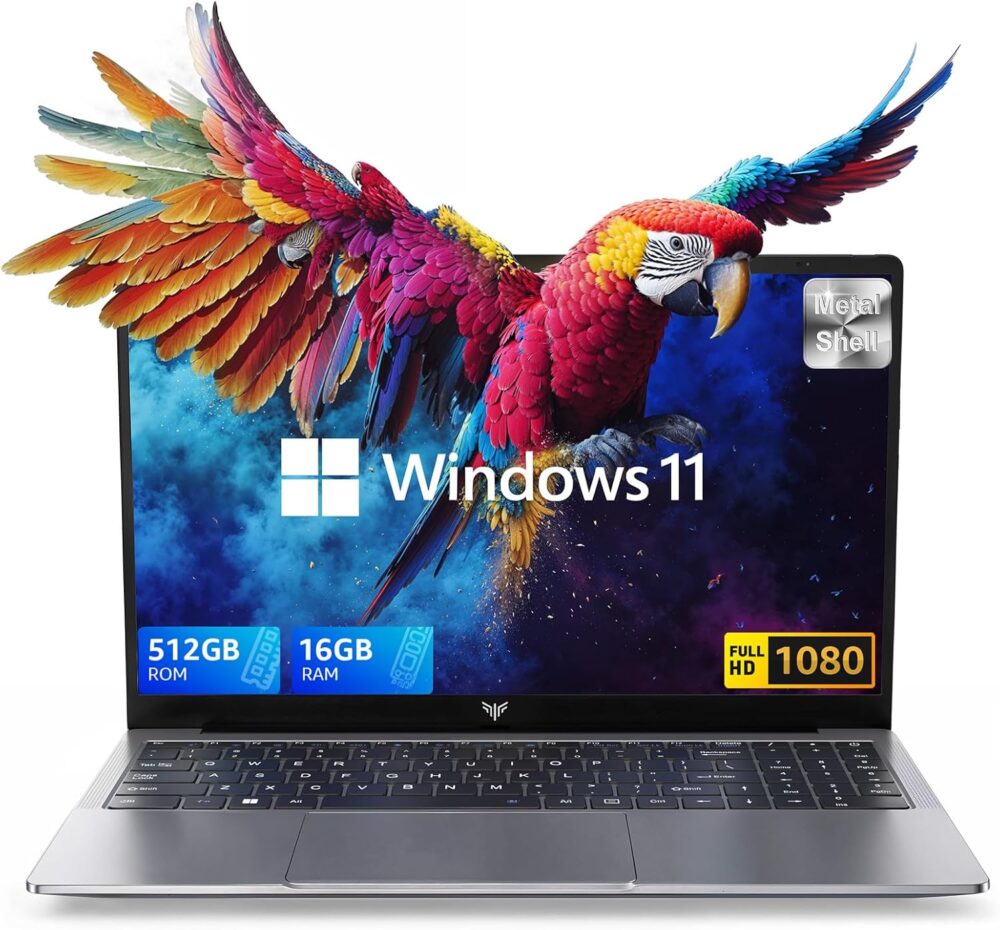 ACEMAGIC 2025 Laptop, Laptop Computer with Intel Quad-Core Processor(Up to 3.4GHz), 16GB DDR4 512GB SSD, Windows 11 Laptop, 15.6" IPS 1080P, Metal Shell, USB3.2, Long Battery Life - Image 2