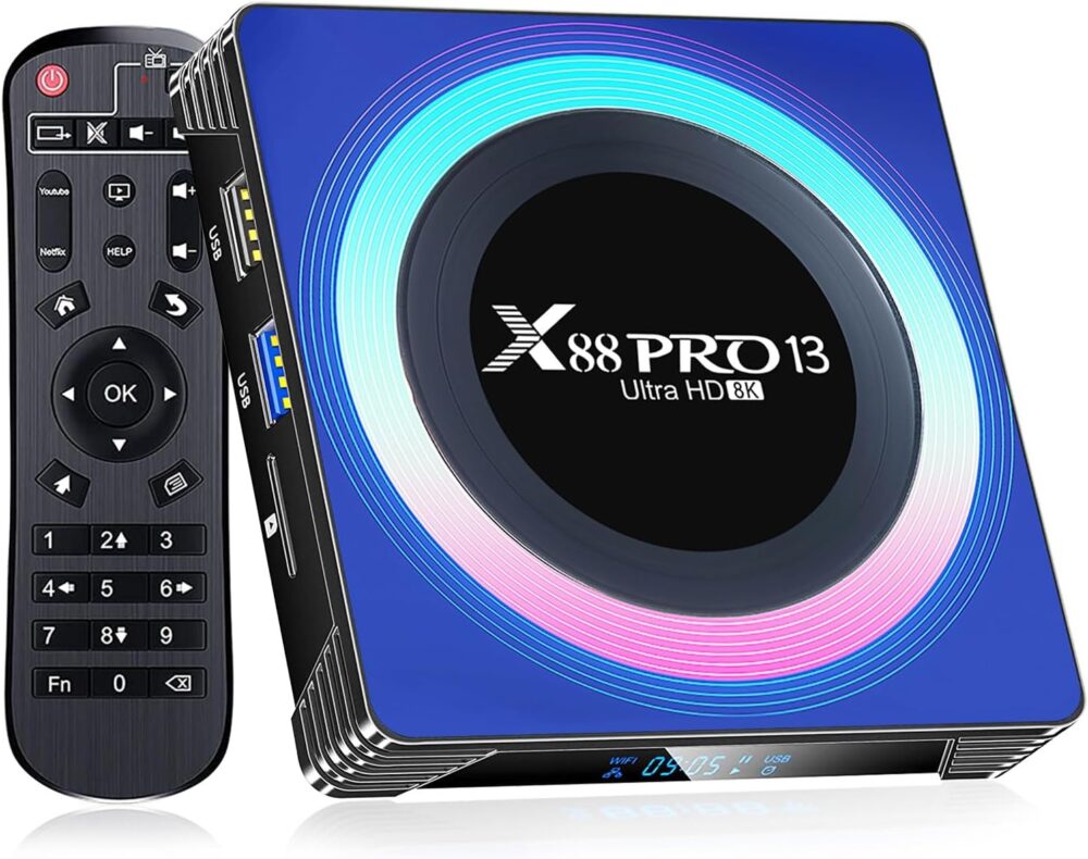 BL Android TV Box 13.0, 2025 Android TV Box 4GB RAM 32GB ROM 6K 8K Wi-Fi 6, X88PRO 13 TV Box Android RK3528 Quad-Core 2.4G/5G Wi-Fi Bluetooth 5.0 USB 3.0 Android Box - Image 2