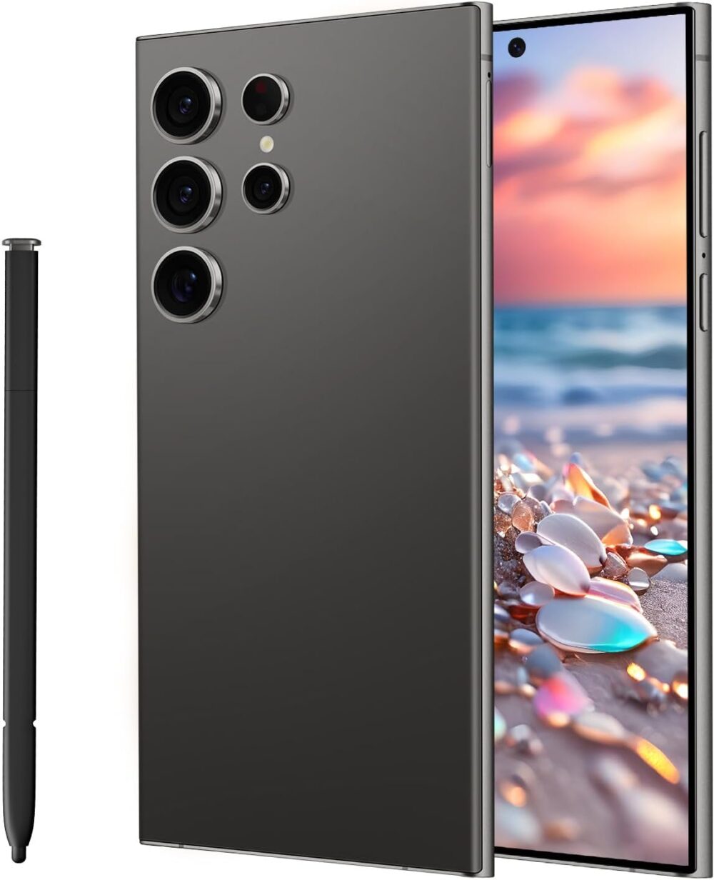 C23 Ultra 5G Smartphone,6GB+256GB Fully Cell Phone for Android 13, 6.8" Unlocked Cell Phone, 6800mAh, 48MP+108MP Dual Camera/Dual(Black) - Image 2