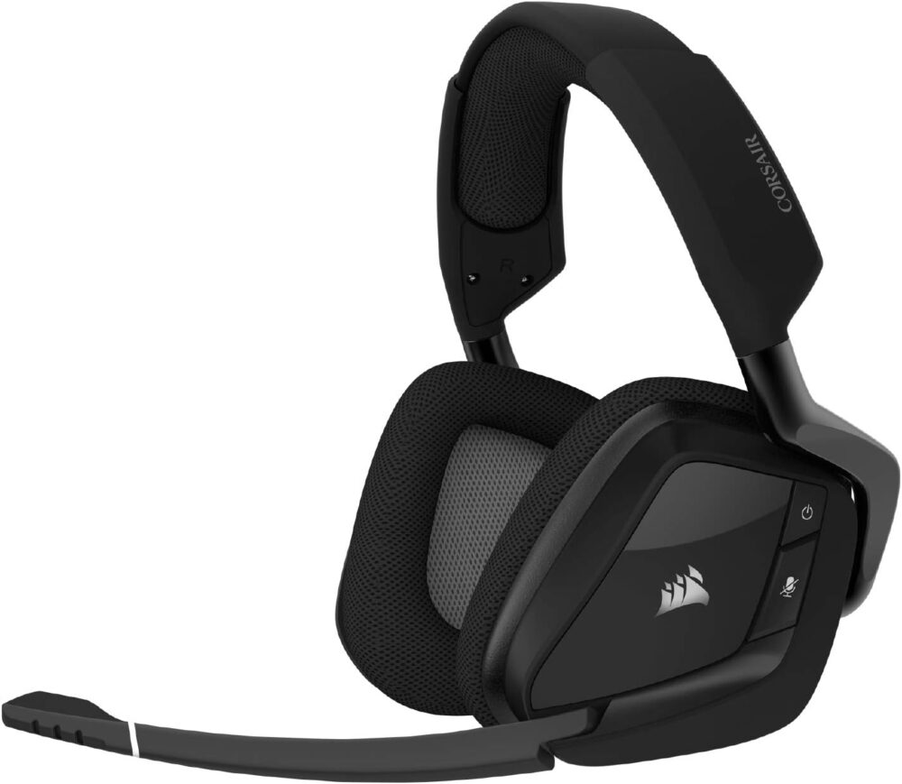 CORSAIR VOID RGB ELITE Wireless Gaming Headset – 7.1 Surround Sound – Omni-Directional Microphone – Microfiber Mesh Earpads – Up to 40ft Range – iCUE Compatible – PC, Mac, PS5, PS4 – Carbon - Image 2