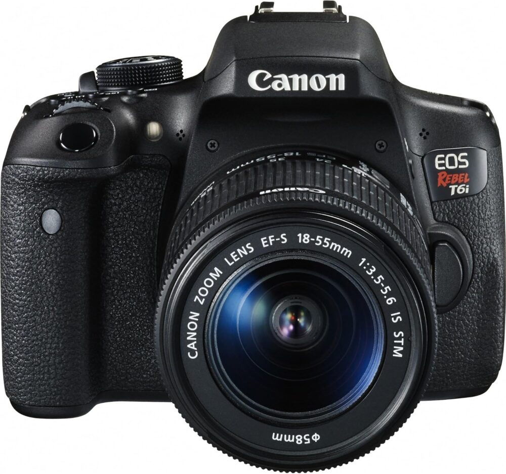 Canon EOS Rebel T6i Digital SLR with EF-S 18-55mm is STM Lens - Wi-Fi Enabled - Image 2
