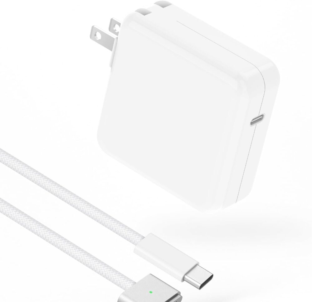 Charger for MacBook Air 13 15 inch MacBook Pro 14 inch 2025 2024 2023 2022 2021 M4 M3 M2 M1, 70W USB C Power Adapter, 6.6FT USB C to 3 Braided Cable with LED, Powerful Connect, Original Quality - Image 2
