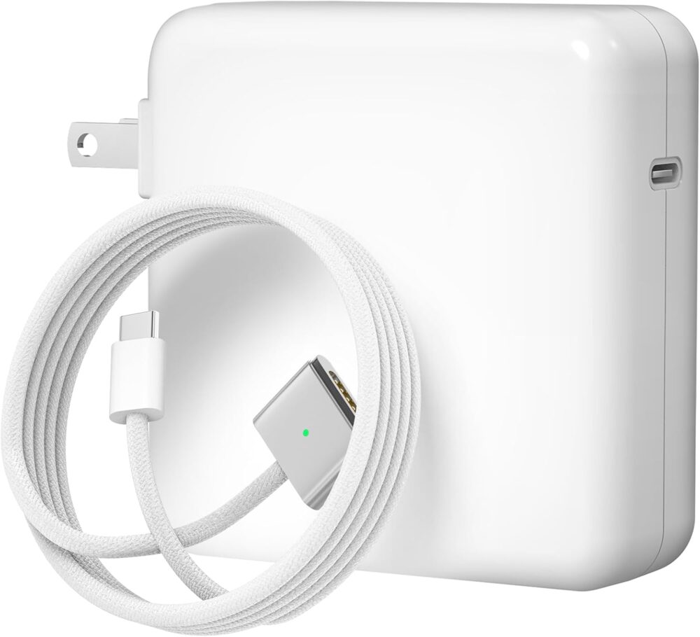 Charger for MacBook Air 13/15" (M1-M3, 2021-2025) & MacBook Pro 14" (M1-M4)70W Type C Power Adapter Includes 6.6FT C to Magnetic 3 Cable LED, Powerful Connection Between 20021-2025 (Original Quality) - Image 2