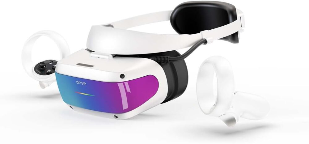 DPVR E4 VR Headset - PCVR Virtual Reality Headset for PC Games with Controller, Compatible with SteamVR - Image 2