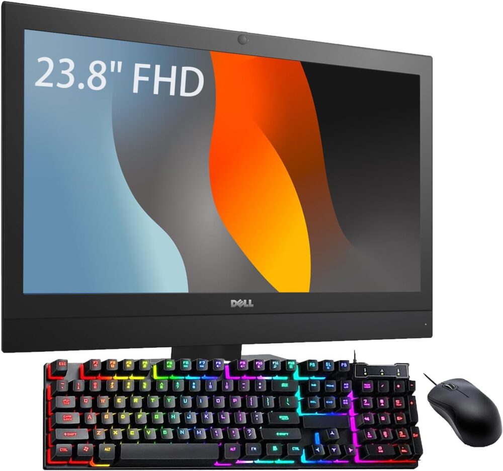 Dell Optiplex 7440 All-in-One Desktop Computer, 23.8" FHD(1920x1080) AIO Desktop, Core i5-6500, 16GB RAM, 512GB SSD, Mouse & RGB Keyboard, Windows 10 Pro (Renewed) - Image 2