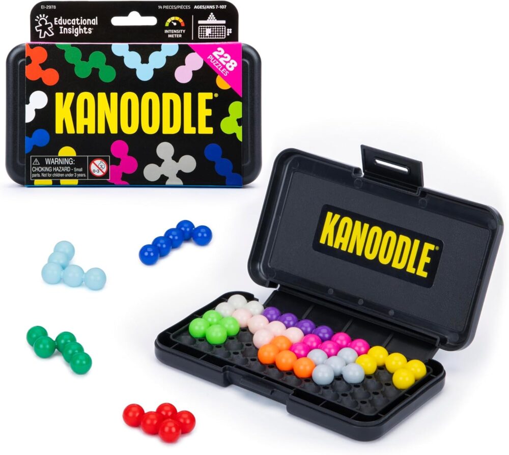 Educational Insights Kanoodle 3D Brain Teaser Puzzle Game, Featuring 200 Challenges, Easter Basket Stuffers for Kids, Gift for Ages 7+ - Image 2