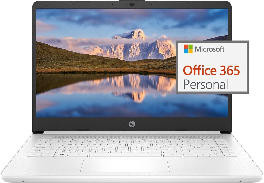 HP 14" Ultral Light Laptop for Students and Business, Intel Quad-Core, 8GB RAM, 192GB Storage(64GB eMMC+128GB Ghost Manta SD Card), 1 Year Office 365, USB C, Win 11 S - Image 2