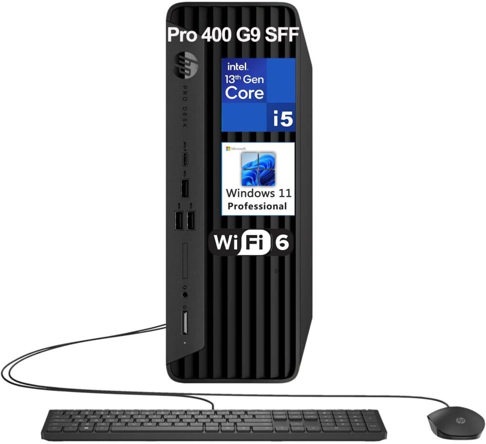 HP Prodesk 400 G9 SFF Small Form Factor Business Desktop Computer, 13th Gen Intel 14-Core i5-13500 (Beat i7-12700), 32GB DDR4 RAM, 1TB PCIe SSD, WiFi 6, Keyboard and Mouse, Windows 11 Pro, AZ-XUT - Image 2