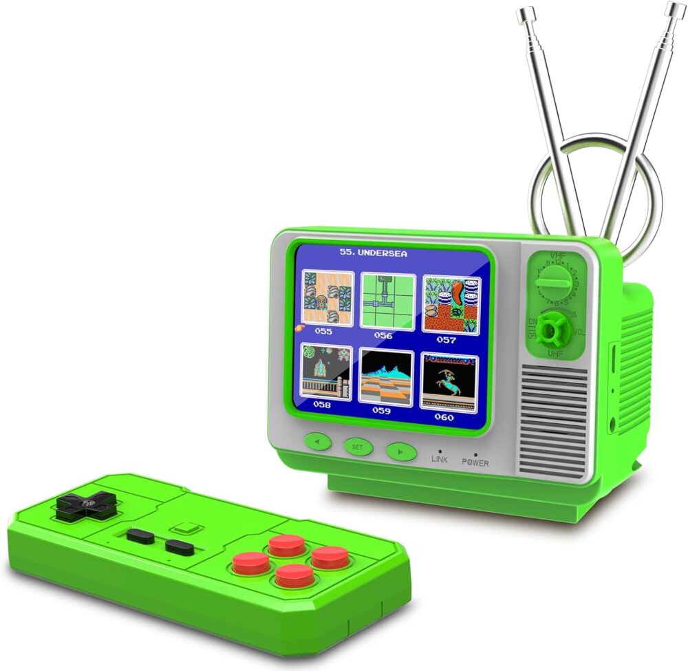 Handheld Game for Kids -Preloaded 168 Retro Video Games, Portable Gaming Player Support Two Players 3.0" LCD Screen, Mini TV Electronic Toy Gifts for Boys Girls - Image 2