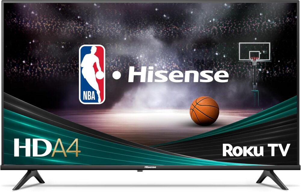 Hisense 32-Inch Class A4 Series HD 720p Smart Roku TV with Alexa Compatibility (32A4HNR) - Dolby Audio, Slim Bezel Design, Google Assistant - Image 2
