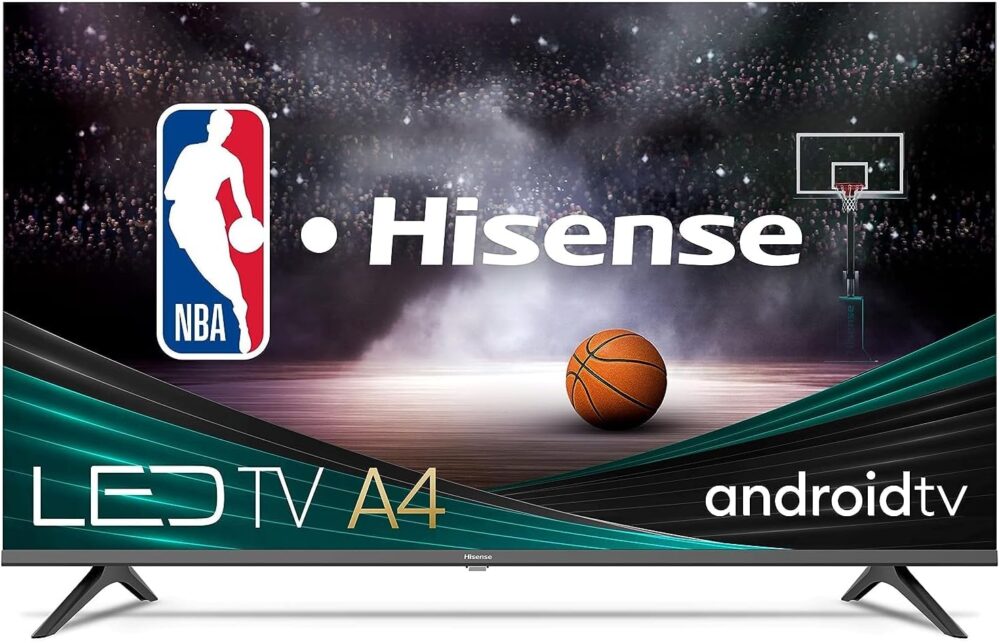 Hisense A4 Series 32-Inch Class HD Smart Android TV with DTS Virtual X, Game & Sports Modes, Chromecast Built-in, Alexa Compatibility (32A4H, 2022 New Model) ,Black - Image 2
