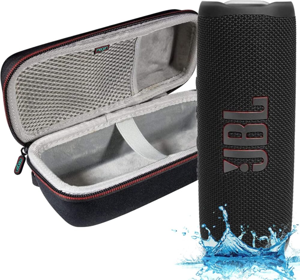 JBL Flip 6 - Waterproof Portable Bluetooth Speaker, Powerful Sound and deep bass, IPX7 Waterproof, 12 Hours of Playtime with Megen Hartshell Case - Image 2