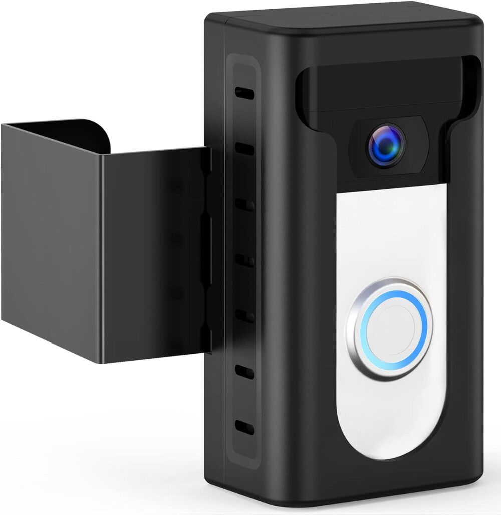 KIMILAR 2024 Upgrade Anti-Theft Video Doorbell Mount, Not Block Doorbell Motion Sensor, Adjustable No-Drill Mounting Bracket Wedge Holder Accessories for Home Rentals Office Room - Image 2