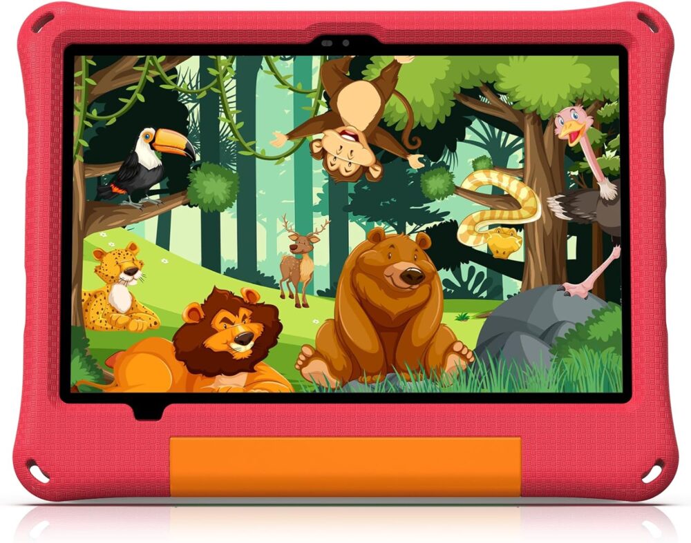Kids Tablet 11 Inch Android 14 Toddler Tablet 8GB+64GB Octa-Core 8000mAh Battery with EVA Case, YouTube, WiFi 6, Parental Control, GMS, Rose Red - Image 2