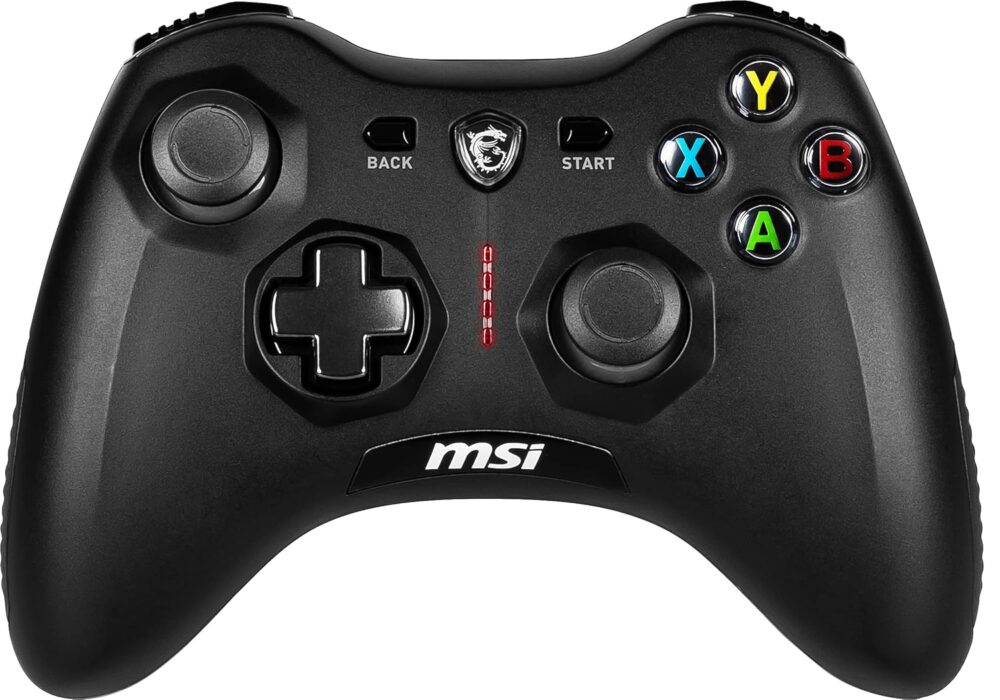 MSI Force GC30V2 Wireless Gaming Controller, Dual Vibration Motors, Dual Connection Modes, Interchangable D-Pads, Compatible with PC & Android, Black - Image 2
