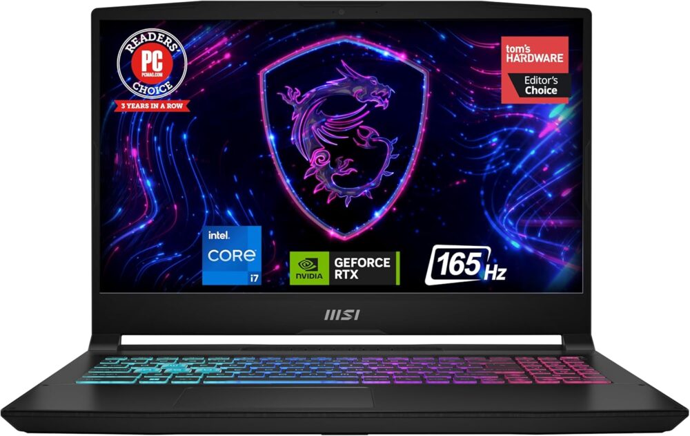 MSI Katana 15 15.6” 165Hz QHD Gaming Laptop: Intel Core i7-13620H, NVIDIA Geforce RTX 4070, 16GB DDR5, 1TB NVMe SSD, Cooler Boost 5, Win 11: Black B13VGK-2000US - Image 2