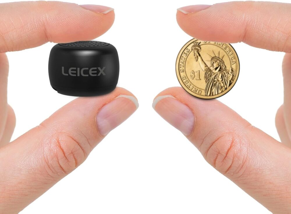 Mini Bluetooth Speaker, Small Tiny Portable Bluetooth 5.0 Speakers Perfect for Outdoor Indoor(Black) - Image 2