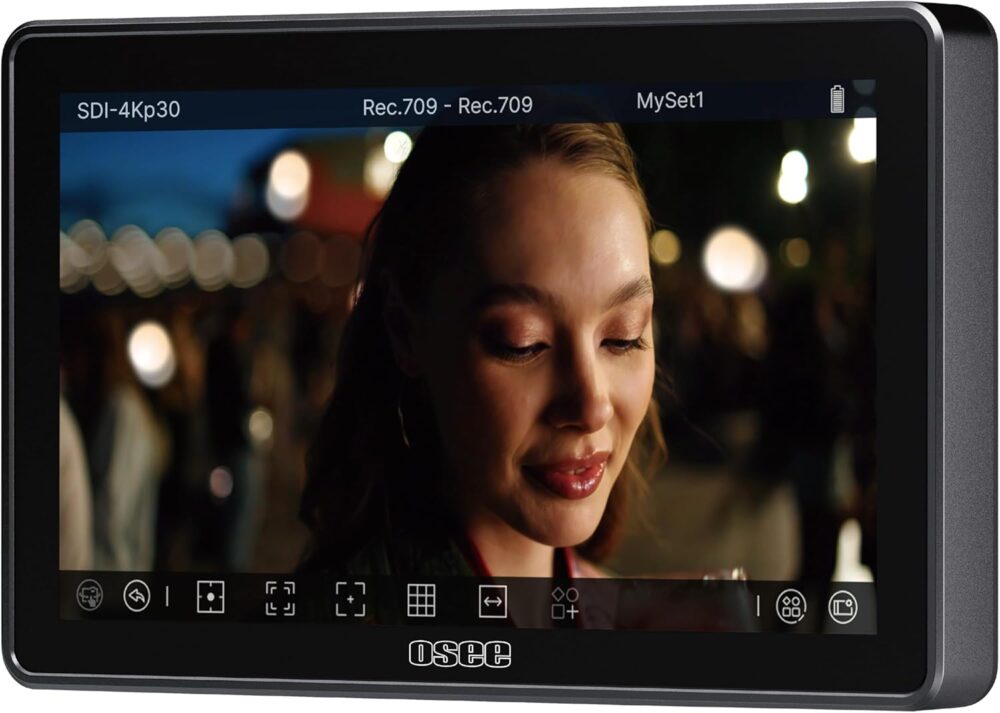 Osee G7 Pro 7 Inch Touchscreen Camera Monitor, 3000Nits HDR Field Monitor with Camera Control, Touch to Focus DSLR Monitor with 3G-SDI 4K HDMI in/Out, 3D-LUT New UI Flexible Power Supply - Image 2