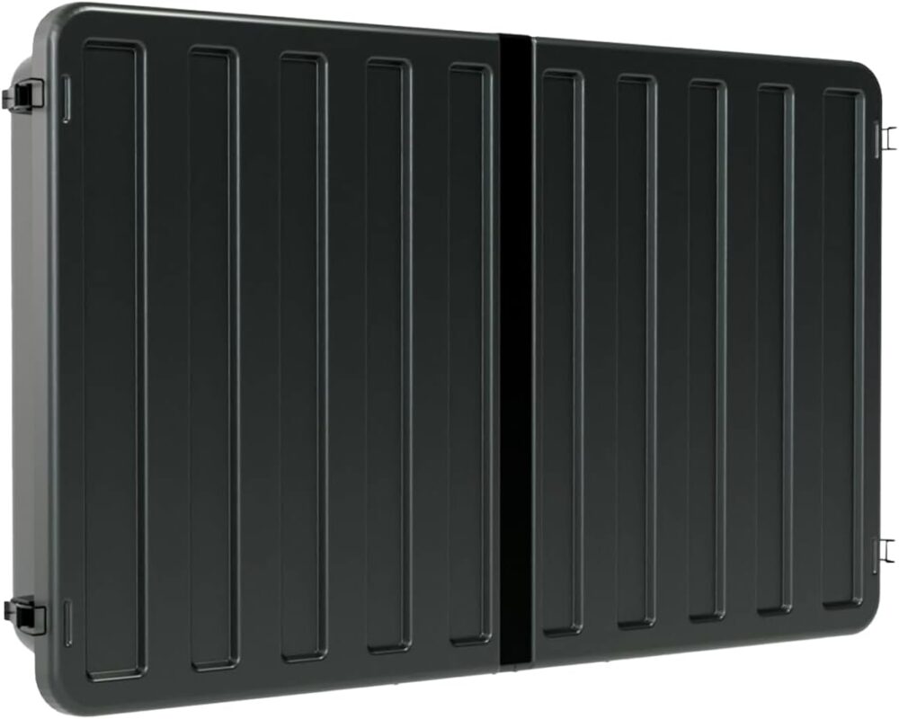 Outdoor TV Hard Cover Weatherproof Protection for Television - Mounts Right on The Wall - TV Wall Mounting Bracket Included … (45-55 inch), Black - Image 2