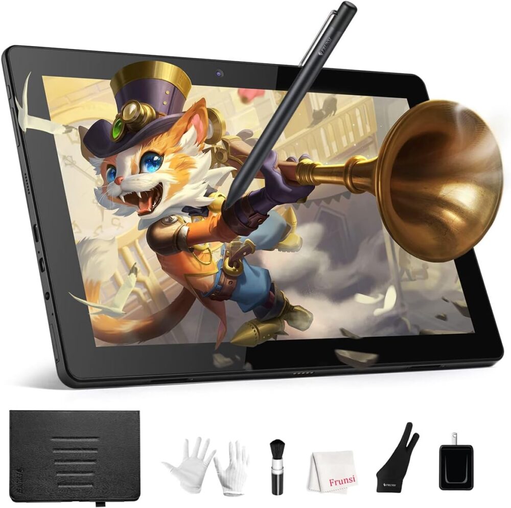 RubensTab T11 Pro standalone Drawing Tablet No Computer Needed,10.1 inch FHD Display,Octa-Core CPU,Pre-Installed Drawing Apps & Tutorials,More Bonus Items for Beginners, Artists, Students - Image 2
