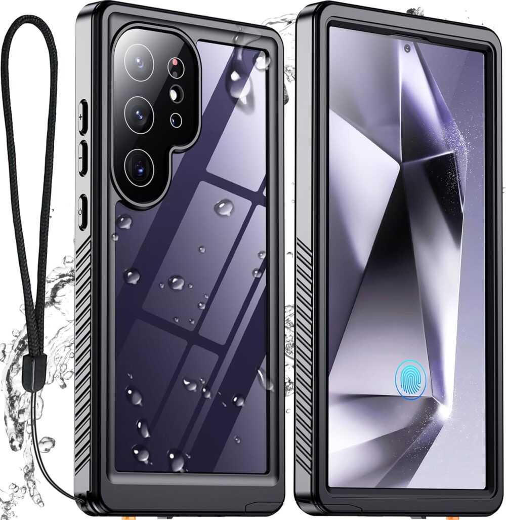 SPIDERCASE Upgraded for Samsung Galaxy S24 Ultra Case Waterproof,Built-in Screen & Camera Protection [12FT Military Shockproof] IP68 Underwater Full-Body Cell Phone Case for Galaxy S24 Ultra,Black - Image 2