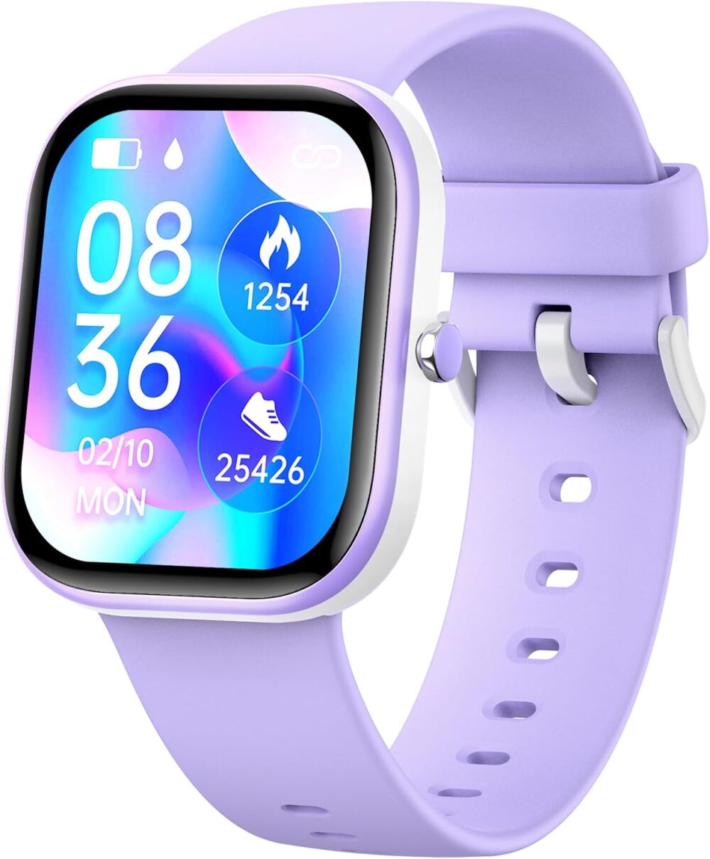 Smart Kids Watch with Fitness Tracker No Phone/APP Needed,19 Sport Mode,1.5" DIY Dial,IP68 Waterproof,Sleep Monitor,Pedometers,Heart Rate,Great Birthday Gift for Boys Girls Teens 6-14 year Olds - Image 2