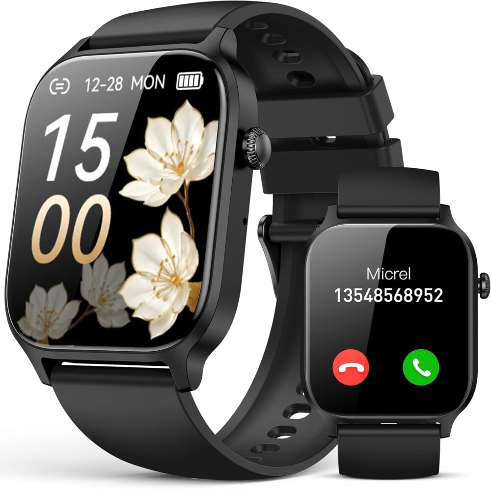 Smart Watch for Men Women- Answer/Make Call, 2024 IP68 Waterproof Fitness Tracker Watch with Heart Rate Monitor Sleep Step Counter Activity Smartwatch for Samsung Andriod iPhone iOS Compatible - Image 2