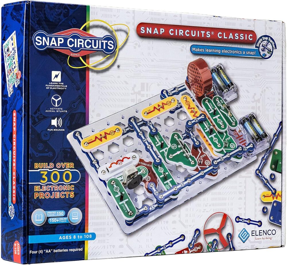 Snap Circuits Classic SC-300 Electronics Exploration Kit | Over 300 Projects | Full Color Manual Parts | STEM Educational Toy for Kids 8+ 2.3 x 13.6 x 19.3 inches - Image 2