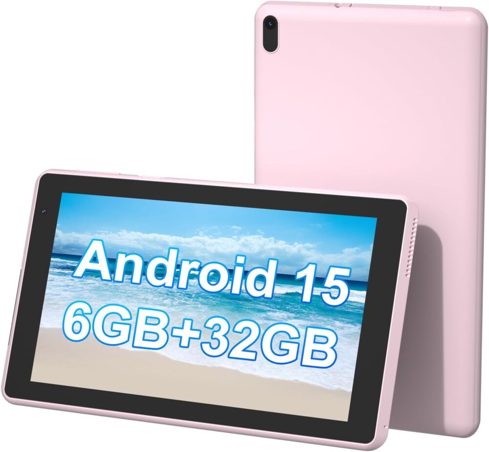 Tablet Android 15, 7 inch Tablet, 6GB RAM+32GB ROM/ 1TB Expandable Tableta, 1.6Ghz Quad-core Processor Computer, 1024 * 600 IPS 7'' HD Touch Screen, 5MP Camera, WiFi, Game, Bluetooth - Image 2