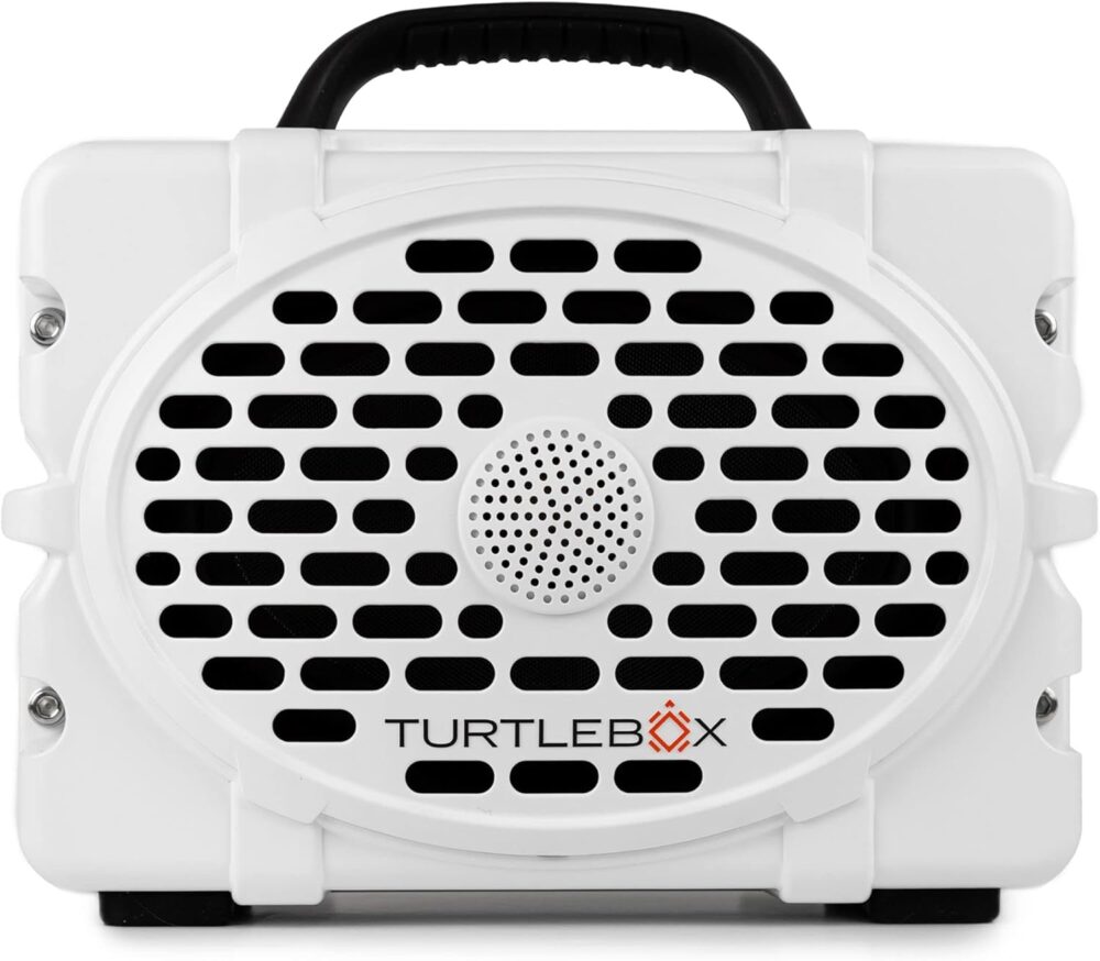 Turtlebox Gen 2: Loud! Outdoor Portable Bluetooth 5.0 Speaker | Rugged, IP67, Waterproof, Impact Resistant & Dustproof (Rich, Full Sound, Plays to 120db, Pair 2X for True L-R Stereo), White - Image 2