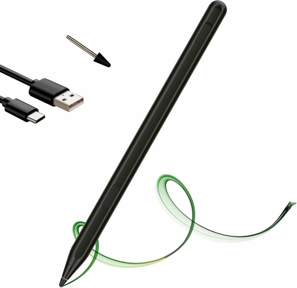 USI 2.0 Stylus Pen for Amazon Fire HD 10 (2023 Release)& Fire Max 11 (2023 Release),with Tilt Support, Palm Rejection,4096 Pressure Sensitivity,Tail Eraser - Image 2