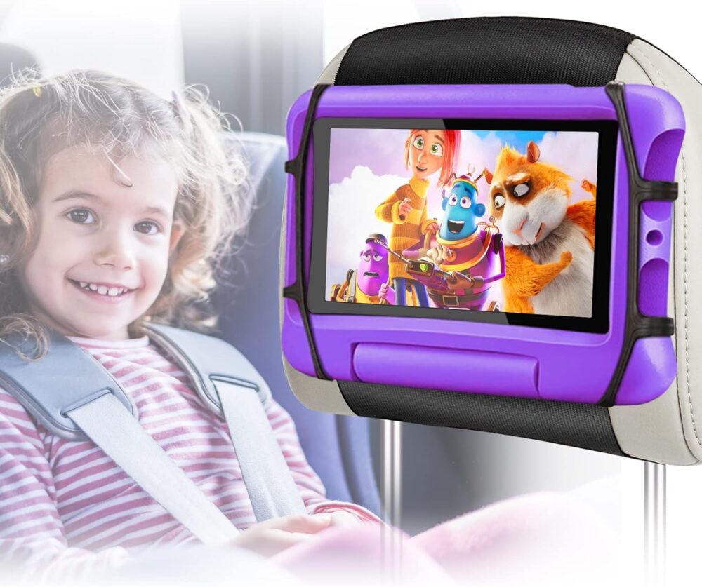 Upgraded Car Headrest Mount Holder, Tablet Holder for Car Back Seat, Tablet Mount for Kids Fits All 7-12.9'' Tablets - Image 2